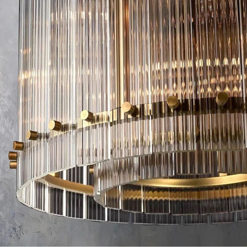 Sanrico Glass Round Chandelier 22"