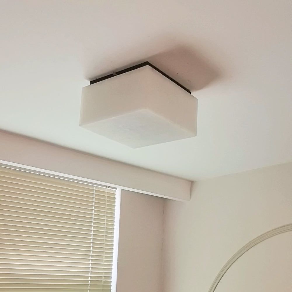 Rivent Alabaster Square Flush Mount