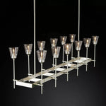 Torchis Rectangular Chandelier 54"