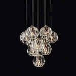 Boulle Round Cluster Chandelier 14"