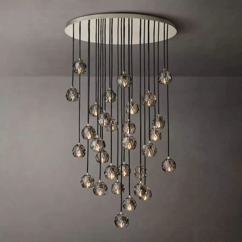 Boulle Round Chandelier 40"