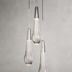 Soltaire Raindrop 3-Light Round Pendant