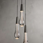 Soltaire Raindrop 3-Light Round Pendant