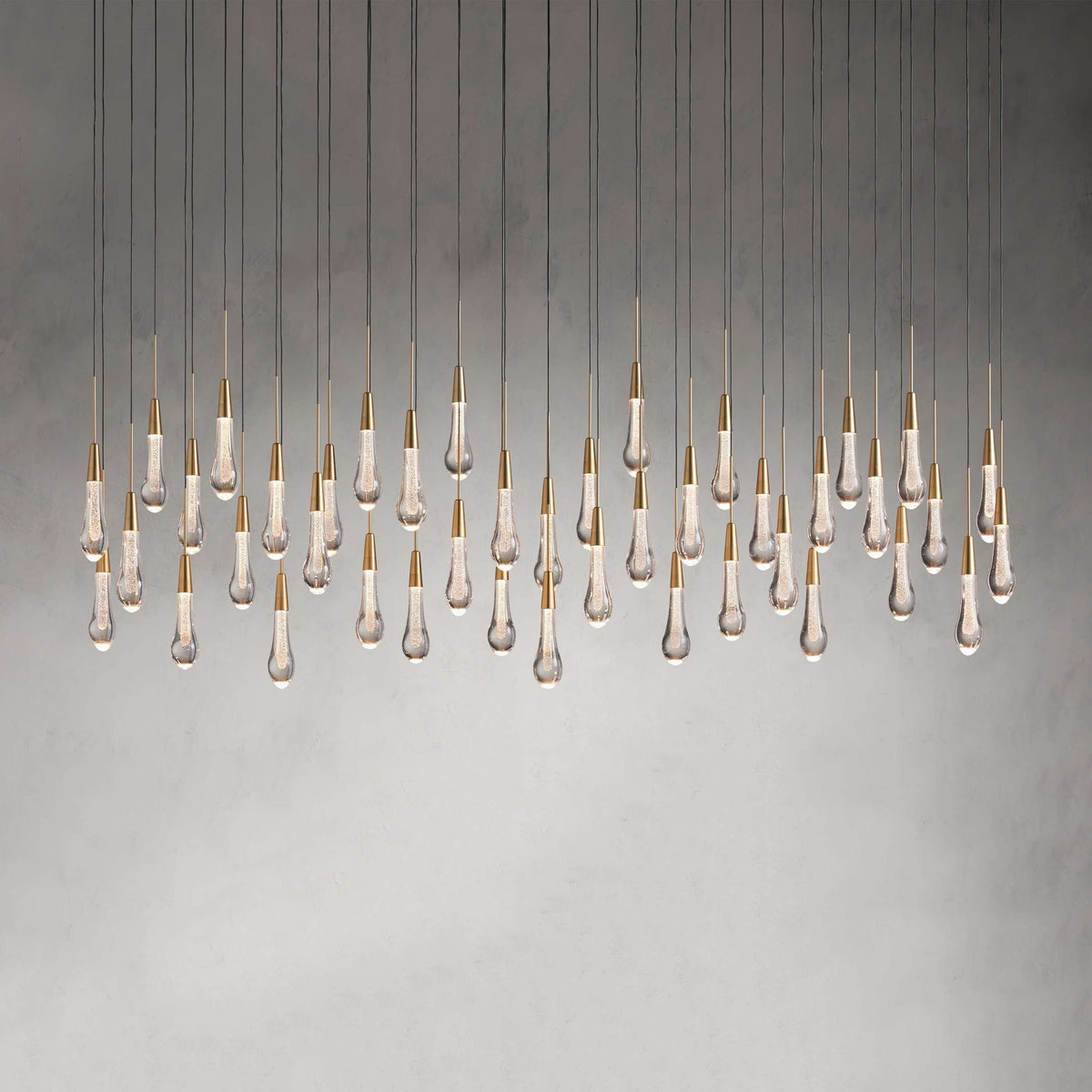 Soltaire Raindrop Linear Chandelier