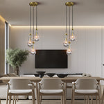 Raindrop Round Chandelier 8"