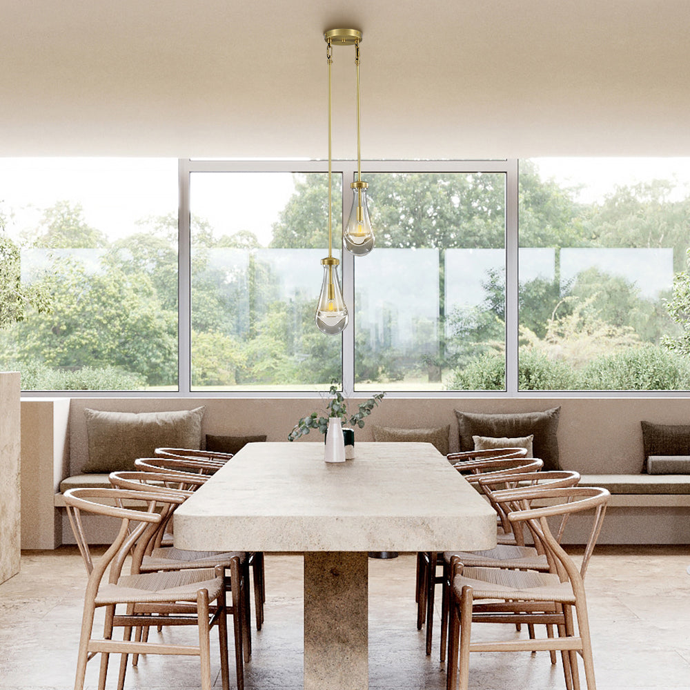 Raindrop Round Chandelier 5"