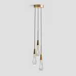 Soltaire Raindrop 3-Light Round Pendant