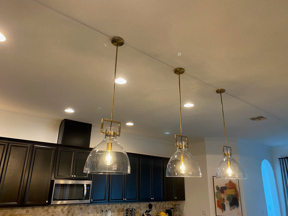 Machery Glass Cloche Pendant Light