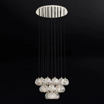 Boulle Round Cluster Chandelier 24"