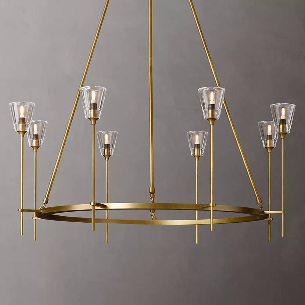 Torchis Round Chandelier 46"