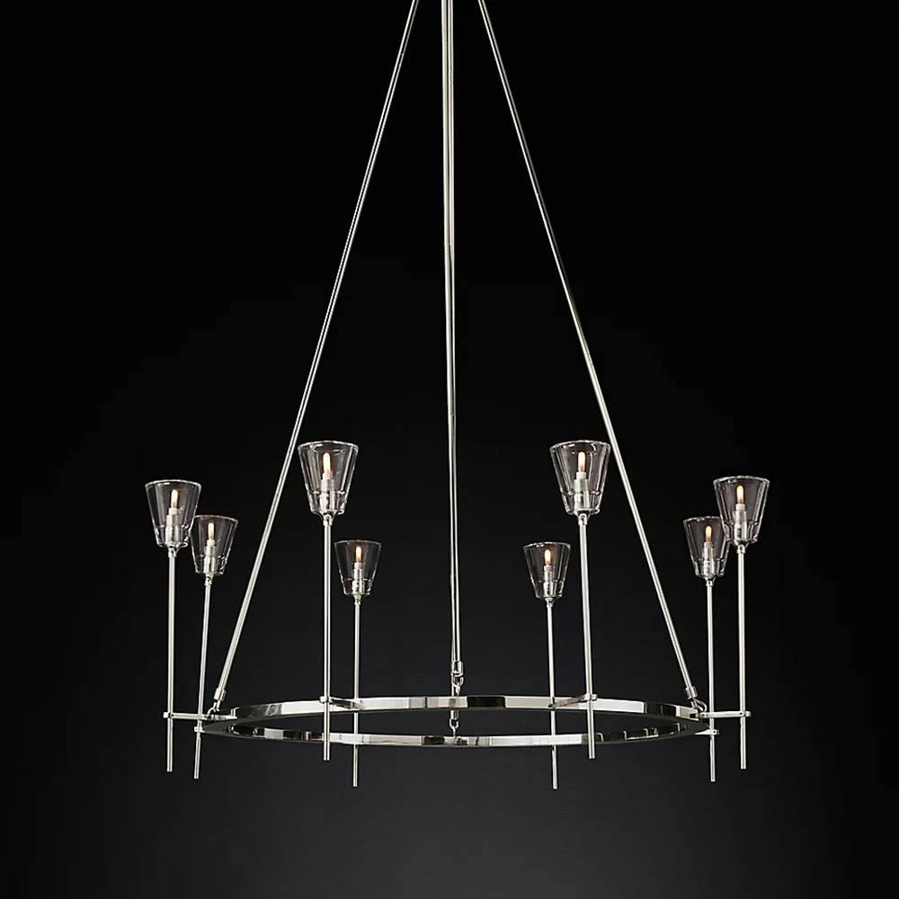 Torchis Round Chandelier 46"