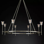 Torchis Round Chandelier 58"