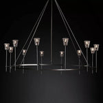 Torchis Round Chandelier 70"