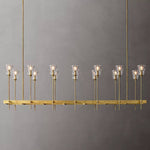 Torchis Rectangular Chandelier 67"
