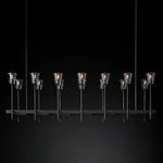 Torchis Rectangular Chandelier 67"