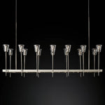 Torchis Rectangular Chandelier 67"