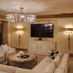 Harluxe Crystal Round Chandelier 60"