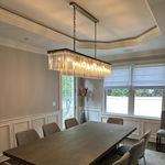 Odeval Rectangular Tiered Chandelier 49"