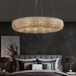 Halo Crystal Round Chandelier 72"