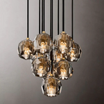 Boulle Round Cluster Chandelier 14"