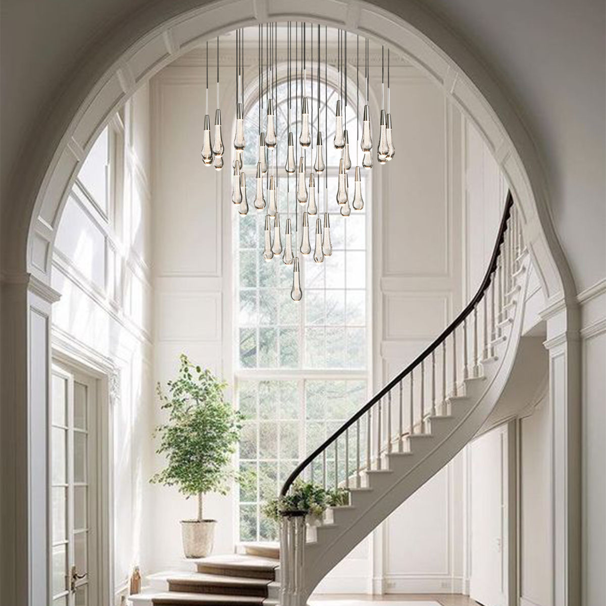 Soltaire Raindrop Round Chandelier