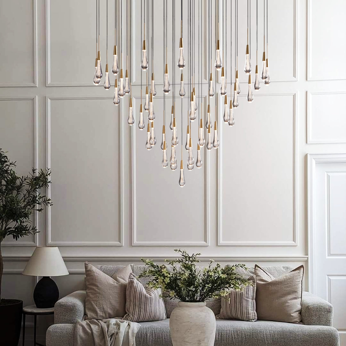 Soltaire Raindrop Round Chandelier