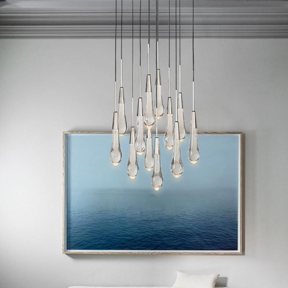 Soltaire Raindrop Round Chandelier
