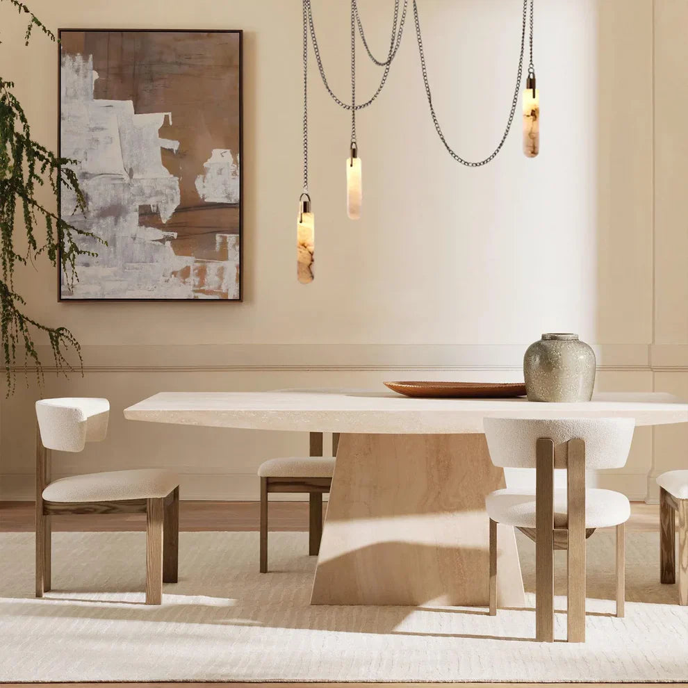 Alabaster 5 Light LED Multi-Drop Pendant