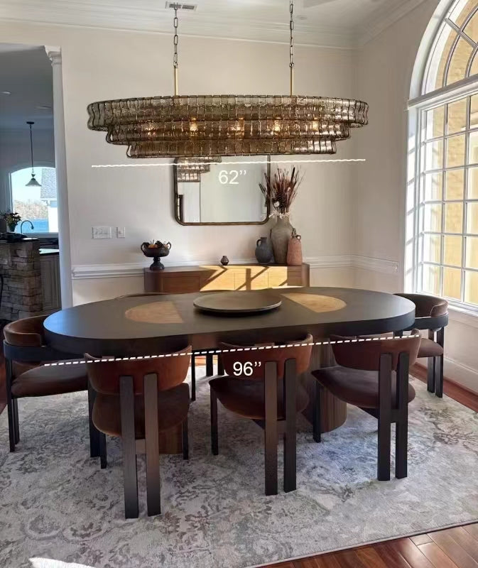 Ghiaccio Oval Chandelier