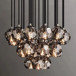 Boulle Round Cluster Chandelier 24"