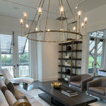 Torchis Round Chandelier 46"