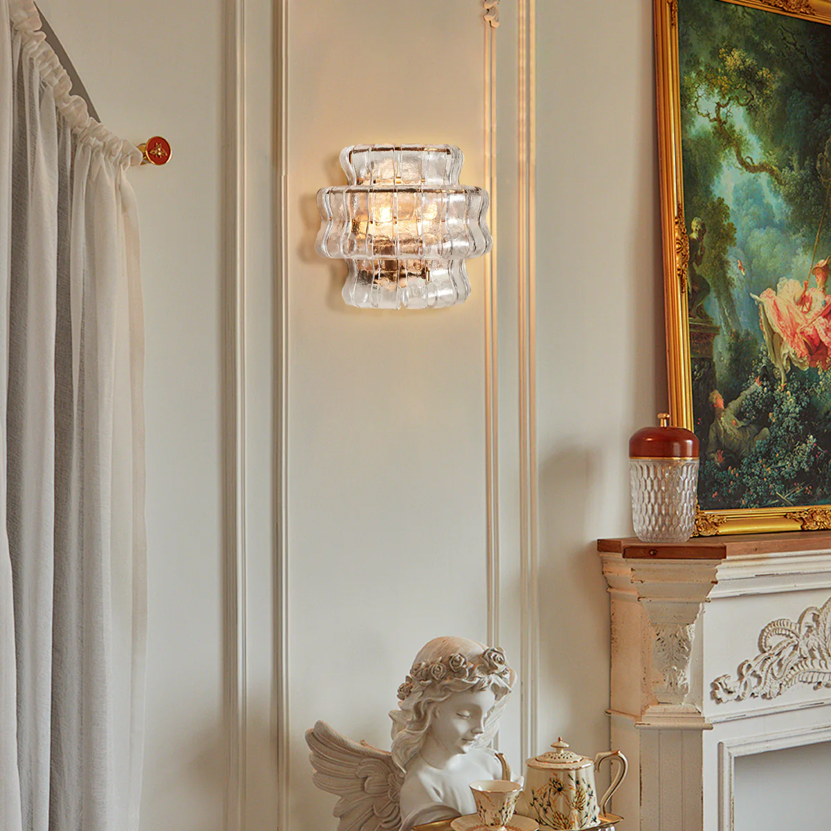 Ghiaccio Textured Wall Sconces