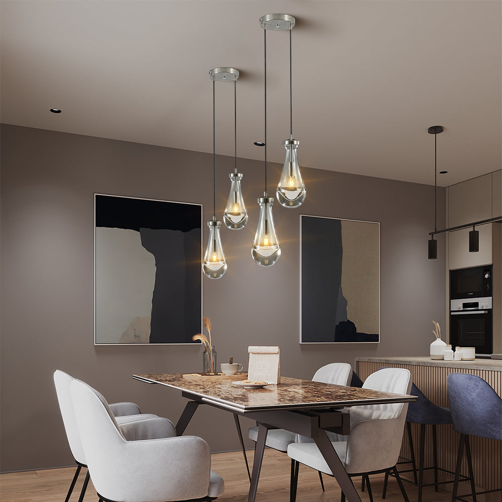 Raindrop Round Chandelier 5"