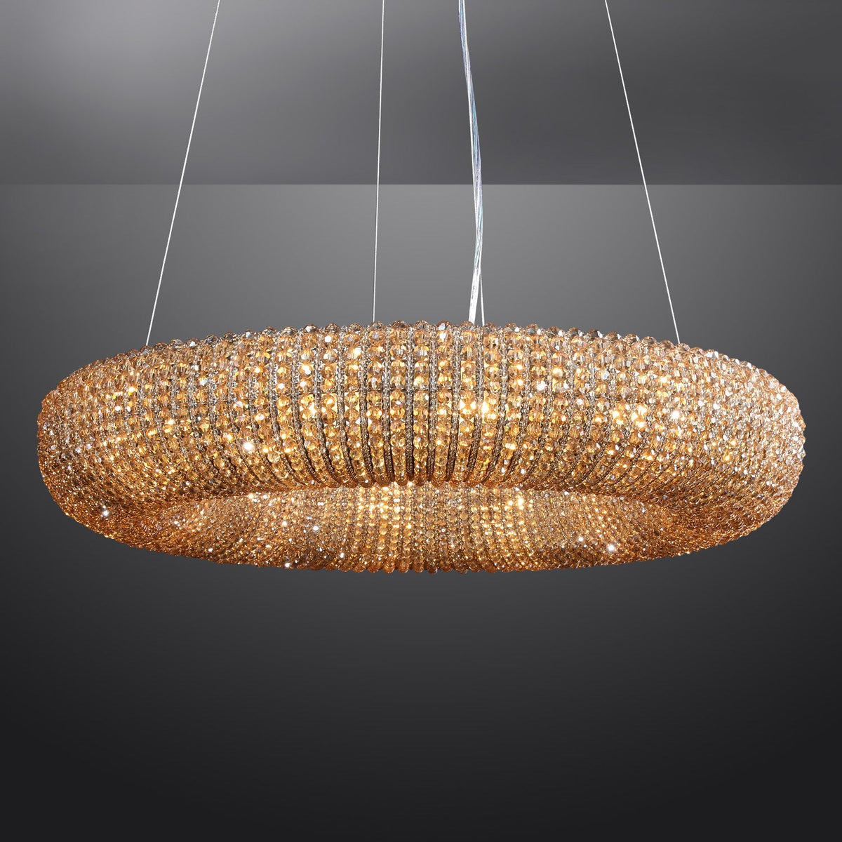 Halo Crystal Round Chandelier 59"