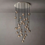 Boulle Round Chandelier 30"
