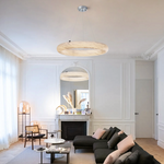 Alabaster Round Ring Chandelier