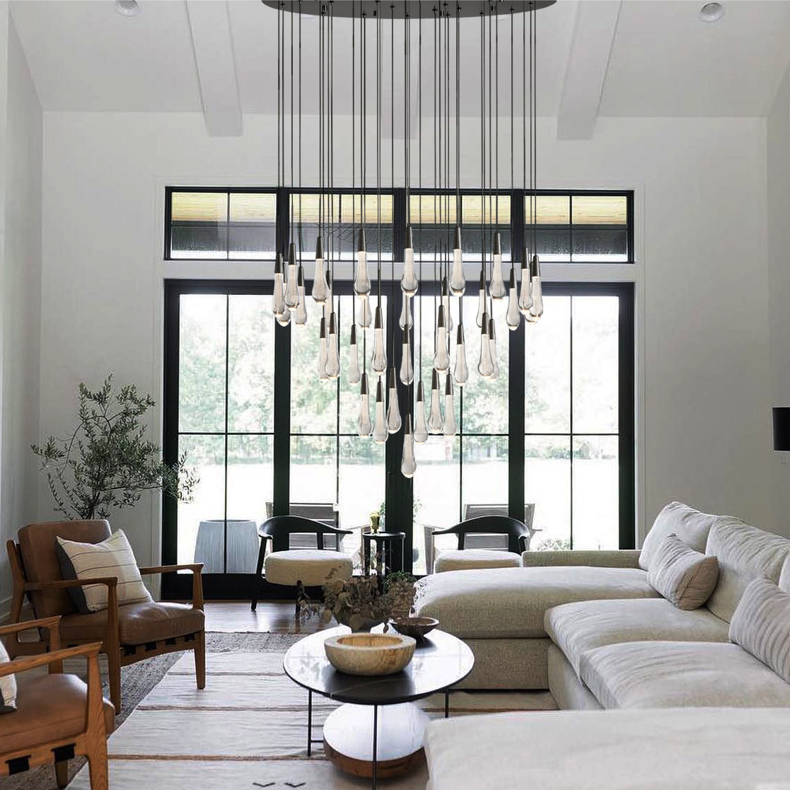 Soltaire Raindrop Round Chandelier