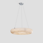 Alabaster Round Ring Chandelier