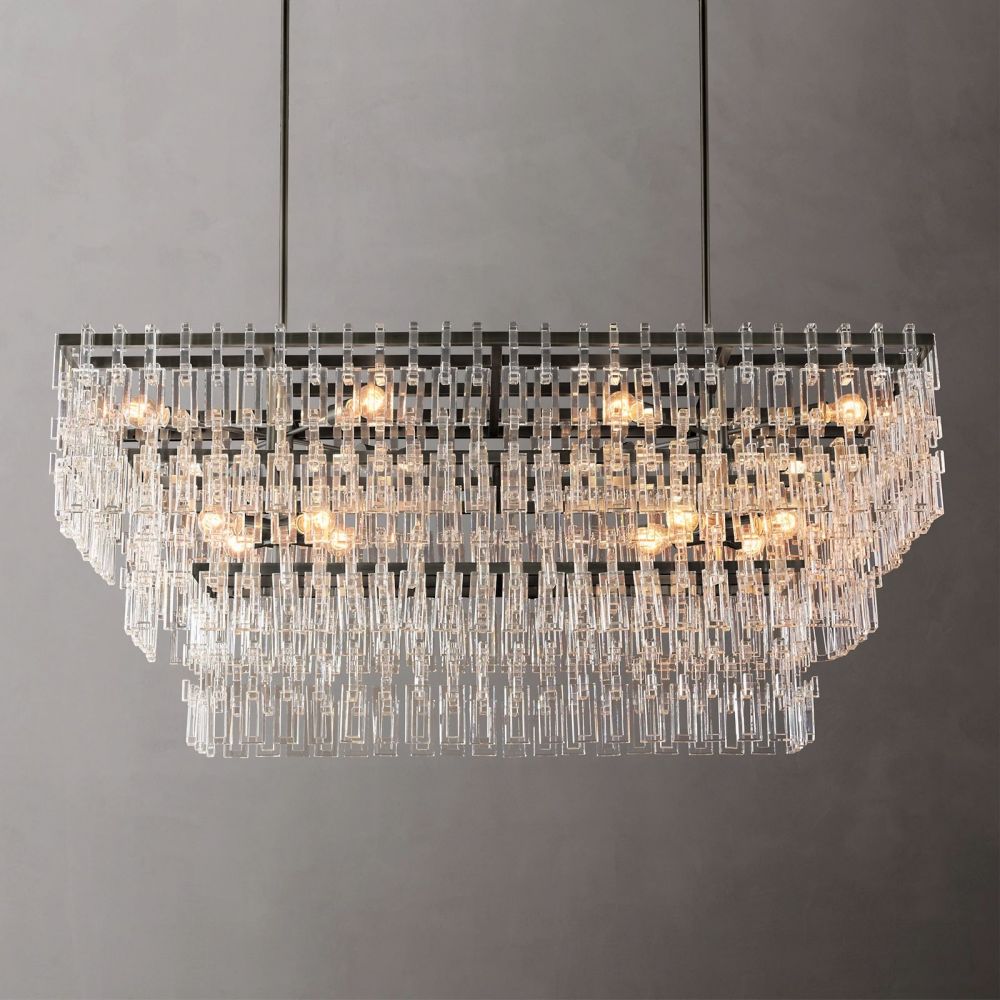 Marvion Tiered Rectangle Chandelier 60"