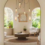 Alabaster 5 Lights Cluster Round Chandelier
