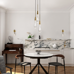Soltaire 3-Light Round Pendant