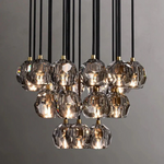 Boulle Round Cluster Chandelier 24"