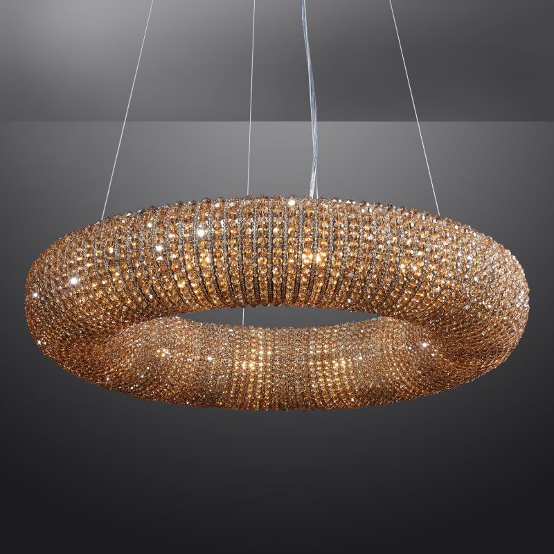 Halo Crystal Round Chandelier 59"
