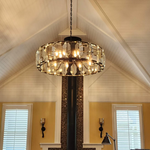 Harluxe Crystal Round Chandelier 31"