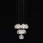 Boulle Round Cluster Chandelier 14"