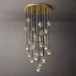 Boulle Round Chandelier 30"