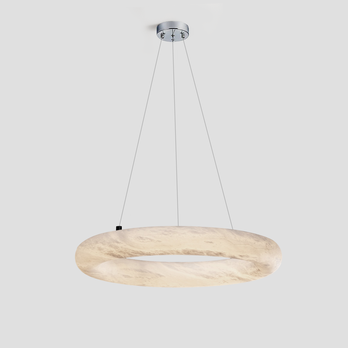 Alabaster Round Ring Chandelier