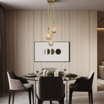 Raindrop Round Chandelier 8"