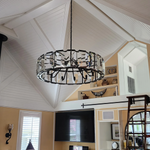 Harluxe Crystal Round Chandelier 31"