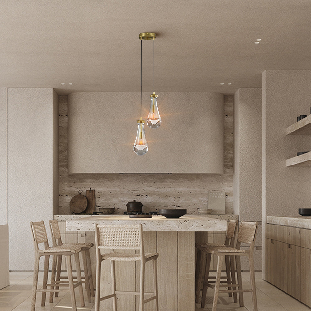 Raindrop Round Chandelier 5"